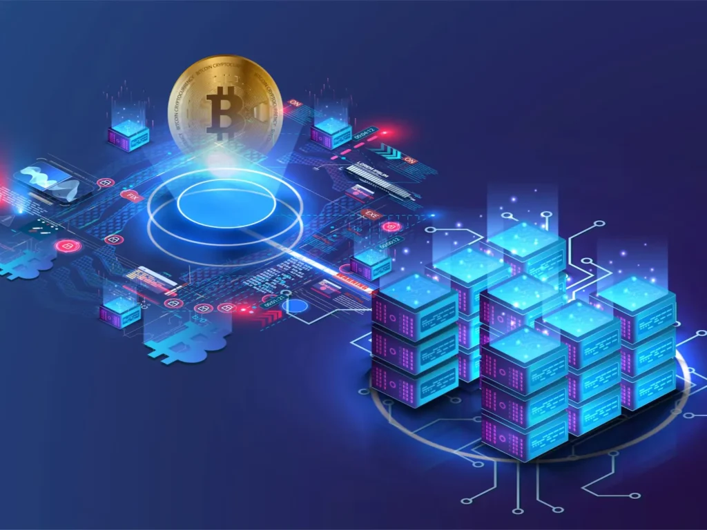 how does a block of data on a blockchain get locked?